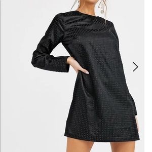 ASOS DESIGN Mini Shift Dress with Stud